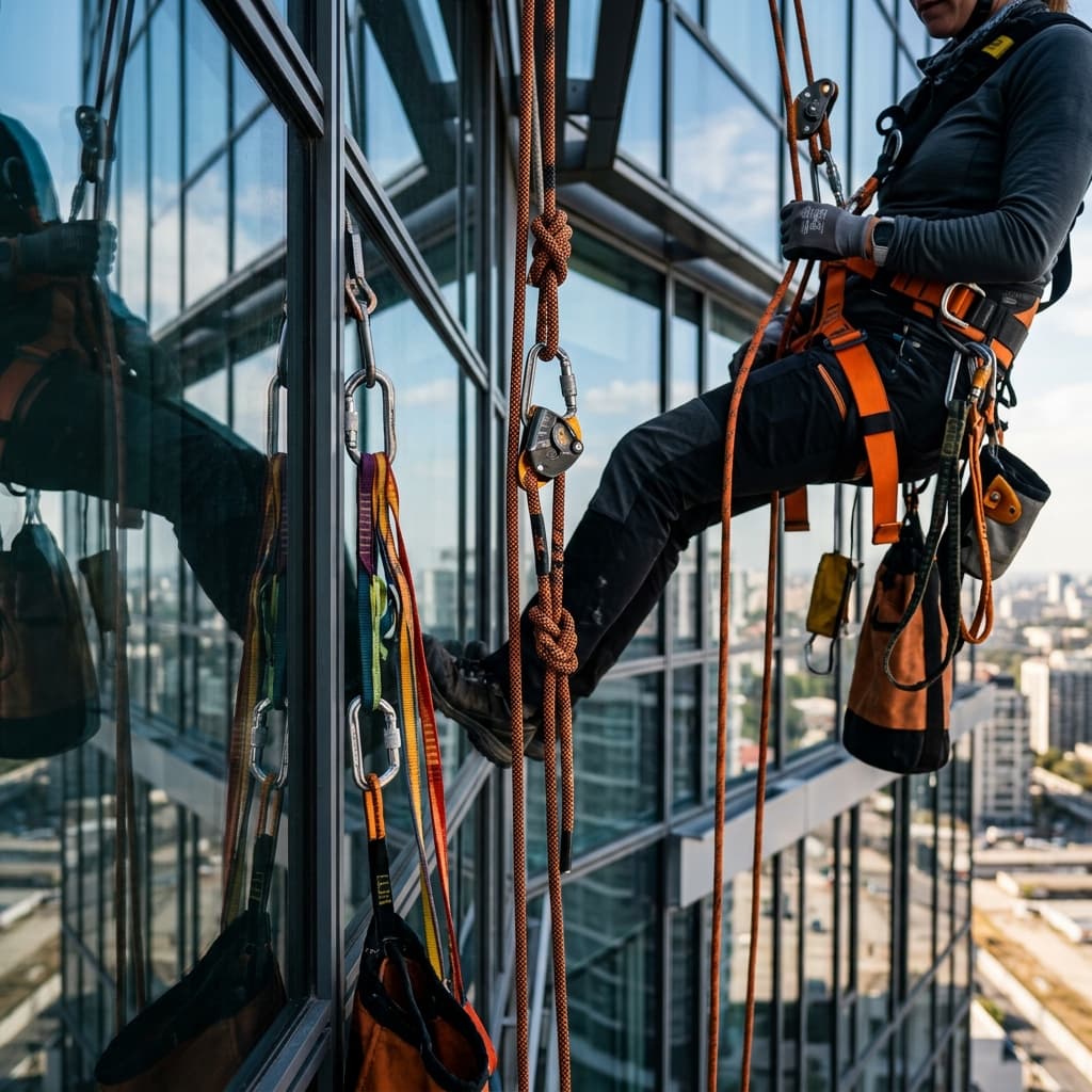 معدات السبايدر (Spider Access): كيف نضمن السلامة في التنظيف المرتفع؟